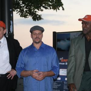 Tom Sizemore Bill Cowell Evander Holyfield at BNFF Walk Of Fame Trail Of The Stars Ceremony