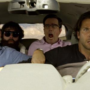 Still of Justin Bartha, Bradley Cooper, Zach Galifianakis and Ed Helms in Pagirios 3: velniai zino kur (2013)