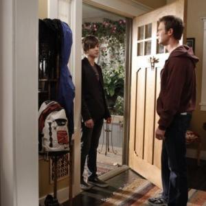 Still of Peter Krause and Miles Heizer in Parenthood (2010)