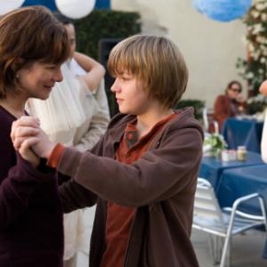 Still of Marcia Gay Harden and Miles Heizer in Rails & Ties (2007)