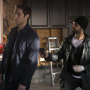 Still of Dylan Bruce and Michael Mando in Orphan Black 2013