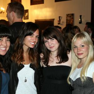 Jenn Kaiser, Torrey DeVitto, Sarah Foret, and Lisa Schwartz after the play.