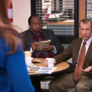 Still of Paul Lieberstein and Leslie David Baker in The Office 2005