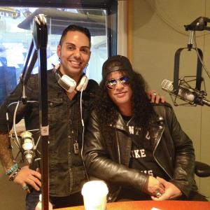 Guitar god Slash after SiriusXM interview - Oct 2014
