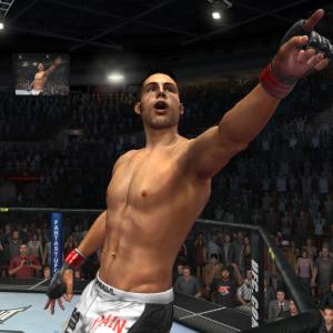 Mike Swick's character inside UFC's 2010 Undisputed Video Game.