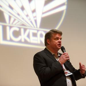 Richard Boddington speaks at the Rhode Island International Film Festival
