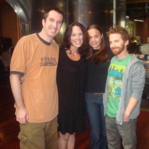 Robot Chicken Headquarters with Producers Matt Senreich and Seth Green and my lil sister Sara!