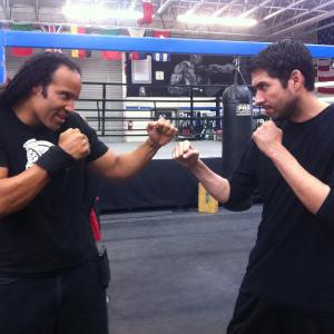 Jin Kelley VS TJ Storm on the set of The Martial Arts Kid