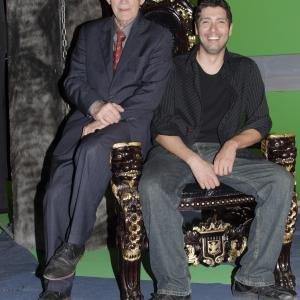 Lance Henriksen with Director Jin Kelley on the set of Nightmares