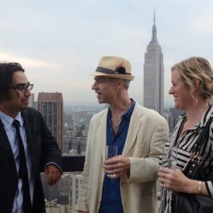 Ronan Coleman center with Garrett Fennelly left and Mandy Ward right IrishUS Film Finance Panel at The Residence of the Irish Consulate General Hosted by Niall McKay of Irish Film New York