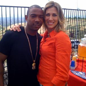 With Ja Rule on set of Im in Love with a Church Girl