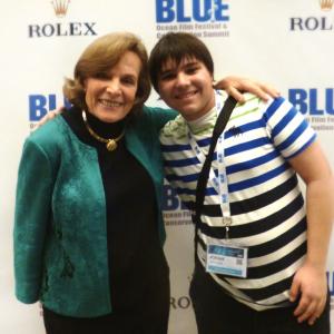 Jonah Bryson and Sylvia Earle on the Red Carpet