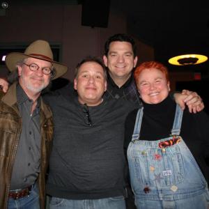 Larry McKee Wayne Slaten Nick Nicholson and myself at cast and crew screening for Suicide Notes