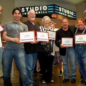 Molly with cowriter Wayne Slaten and our 48 Hour Film Project winning team for our film COLD WAR  2011