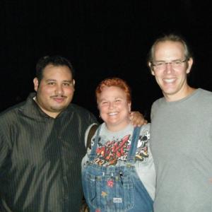 Molly with Producer Carlos Tovar and Actor Joe Grisaffi at the Houston showing of Jon Wuz Here