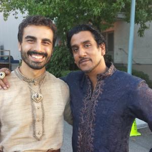 Once upon a time: In wonderland. With Michael Antonakos and Naveen Andrews.