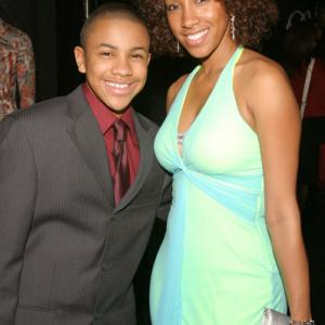 Tequan Richmond and Temple Poteat attend the 37th Annual NAACP Image Awards Gifting Suite in Los Angeles, California.