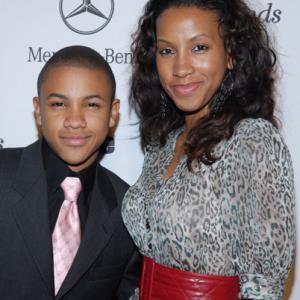 Tequan Richmond and Temple Poteat attend event where Mercedes Benz and Vibe Magazine Honor the Cast and Producers of Girlfriends