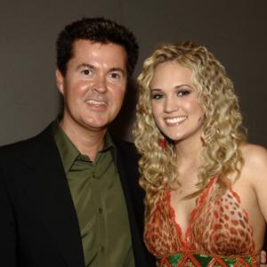 Simon Fuller and Carrie Underwood at event of American Idol The Search for a Superstar 2002