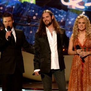 Ryan Seacrest Carrie Underwood and Bo Bice at event of American Idol The Search for a Superstar 2002