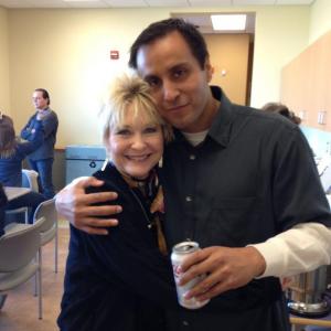 Dee Wallace Michael Placencia on set of Beyond