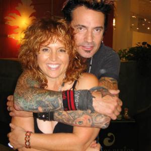 Tommy Lee and myself at his photo shoot for Peoples Liberation