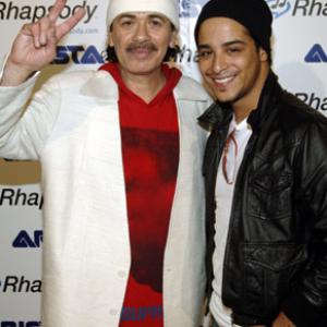 Carlos Santana and Mario Vazquez