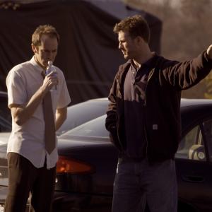Mark Scarboro (Greg) and John Schwert (Director), on set of IN/SIGNIFICANT OTHERS.