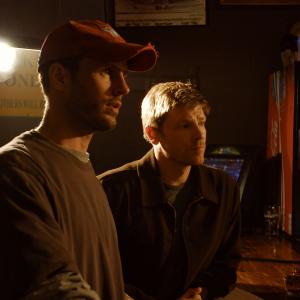 John Schwert Director and Burgess Jenkins Bruce on set of INSIGNIFICANT OTHERS