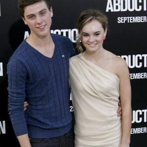 Sterling Beaumon and Madeline Carroll at The World Premiere of ABDUCTION.