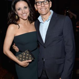 Julia Louis-Dreyfus and Michael Lombardo at event of Veep (2012)