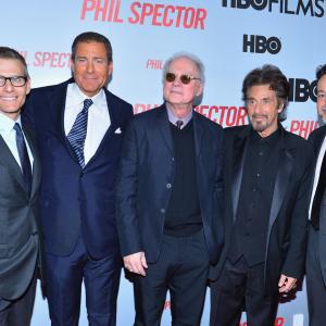 Al Pacino, Barry Levinson, Len Amato and Michael Lombardo at event of Phil Spector (2013)