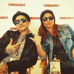 Forever Into Space press event at the 25th Annual Cinequest Film Festival 2015 with actors Kelly Sebastian and James Anthony Tropeano