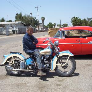 Jerry Turners Motorcycle he drove to work in his part he broke his ankle when he fired it up and didnt tell anyone Dedicated