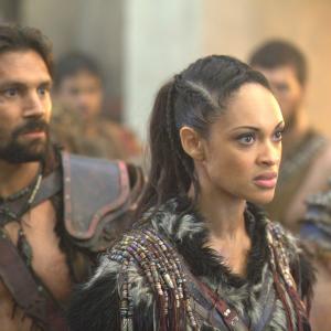 Still of Manu Bennett and Cynthia AddaiRobinson in Spartacus Blood and Sand 2010