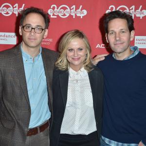 Amy Poehler, Paul Rudd and David Wain at event of They Came Together (2014)