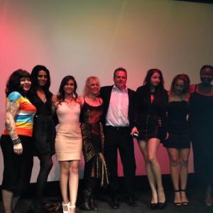 James L Bills Ely LaMay Calista Carradine Veronica Lavery Krystel Roche at the Hitchhiker Massacre cast and crew screening