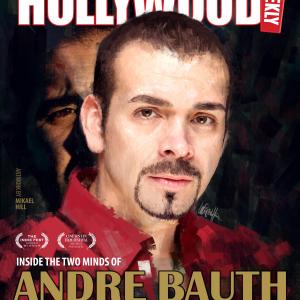 Andre Bauth on the cover of Hollywood Weekly Magazine December 2013