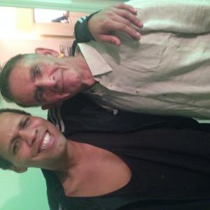 Brent McCoy and Jade Willis backstage at The Penis Chronicles