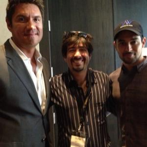 During a NALIP conference in the W Hotel in Hollywood Pedro Araneda (Center) and Wilmer Valderrama of That 70´s Show (Right)