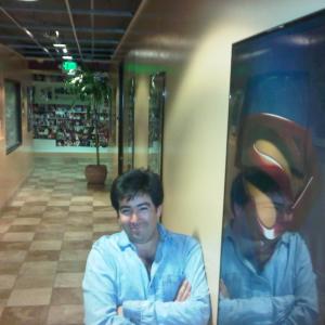 Pedro Araneda just outside his office in the Hollywood Production Center