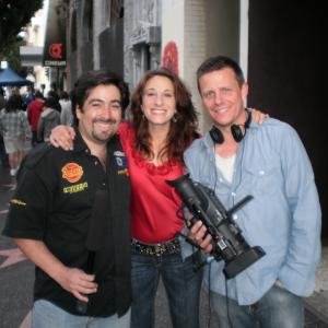 Pedro Araneda (Left), Actress Monica Huarte (Center) and Billy Perskaas.