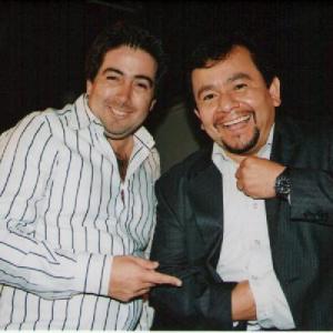 Pedro Araneda (Left) and actor Silverio Palacios (Right).