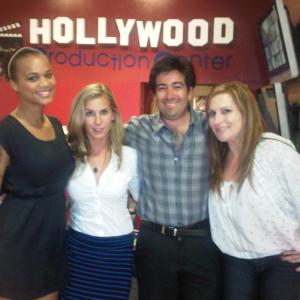 Pedro Araneda with Lucy and the Hollywood Production Center staff