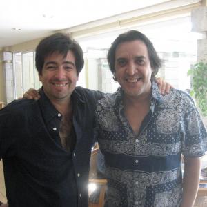 Pedro Araneda Left and Mexican actor Luis Felipe Tovar Right