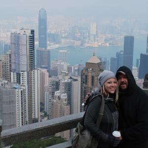 Producer Lin Zy and Director Matt Busch scouting locations in Hong Kong for Aladdin 3477.