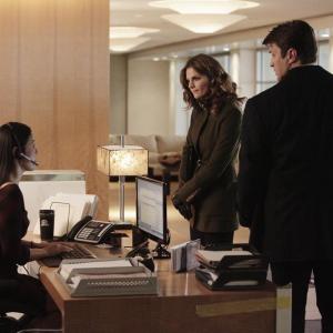 Still of James Brolin, Nathan Fillion, Nicole Wilder, Stana Katic and Jae Jung in Kastlas (2009)