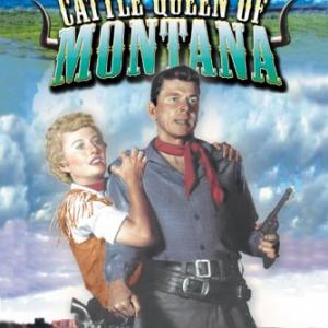 Ronald Reagan and Barbara Stanwyck in Cattle Queen of Montana 1954
