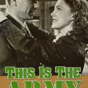 Ronald Reagan and Joan Leslie in This Is the Army 1943