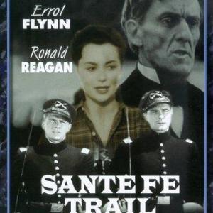 Olivia de Havilland Errol Flynn Ronald Reagan and Erville Alderson in Santa Fe Trail 1940